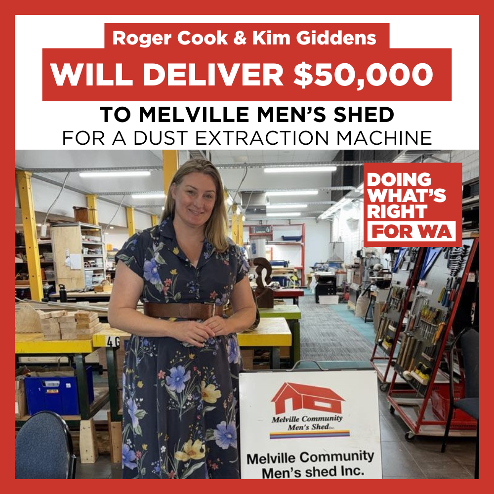 COMMITMENT - $50,000 to Melville Men's Shed Main Image