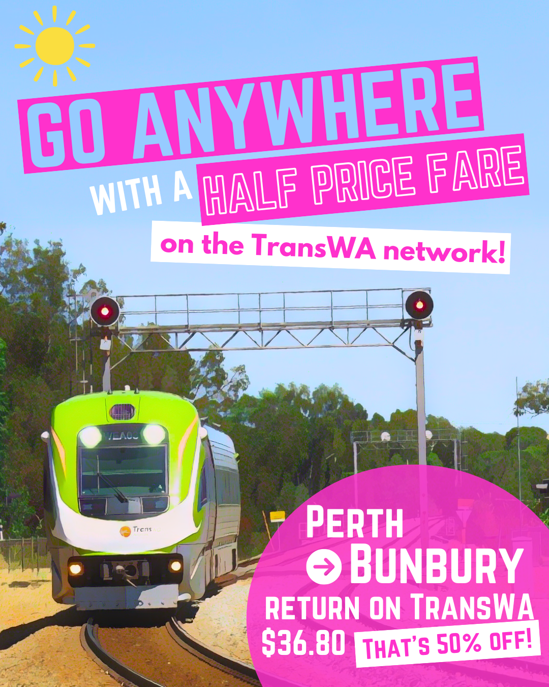 COMMITMENT - Half Price TransWA network!  Main Image
